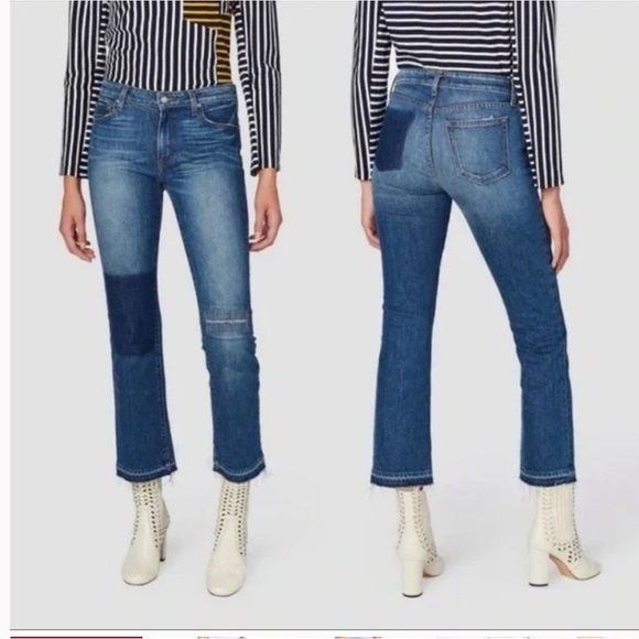 Derek Lam 10 Crosby Denim Gia Cropped Flare Jeans - Picture 2 of 7